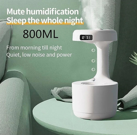 Gravity Water Drop Humidifier with LED Display