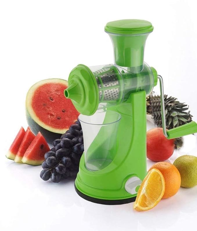 Portable Juicer Machine, Fruit & Vegetable Steel Handle Juicer