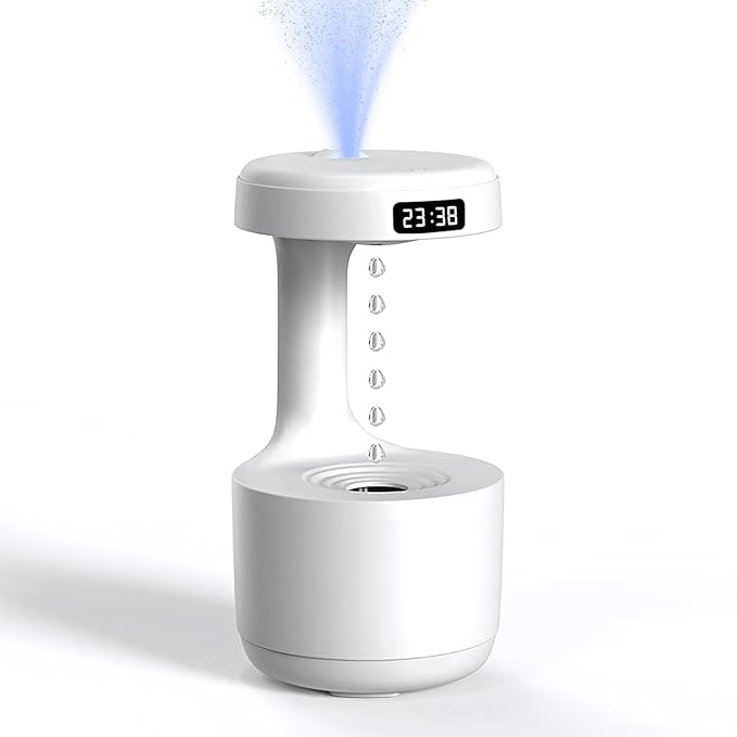 Gravity Water Drop Humidifier with LED Display