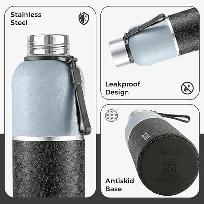 Perch Zenith ISI Certified Hot and Cold Steel Water Bottle 1 LTR