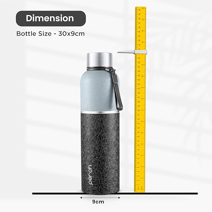 Perch Zenith ISI Certified Hot and Cold Steel Water Bottle 1 LTR