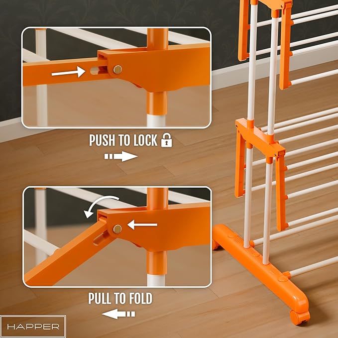 Clothes Stand for Drying with Wheels
