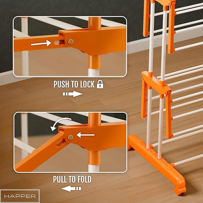 Clothes Stand for Drying with Wheels