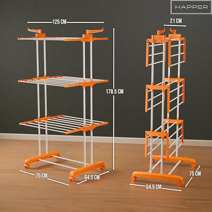 Clothes Stand for Drying with Wheels